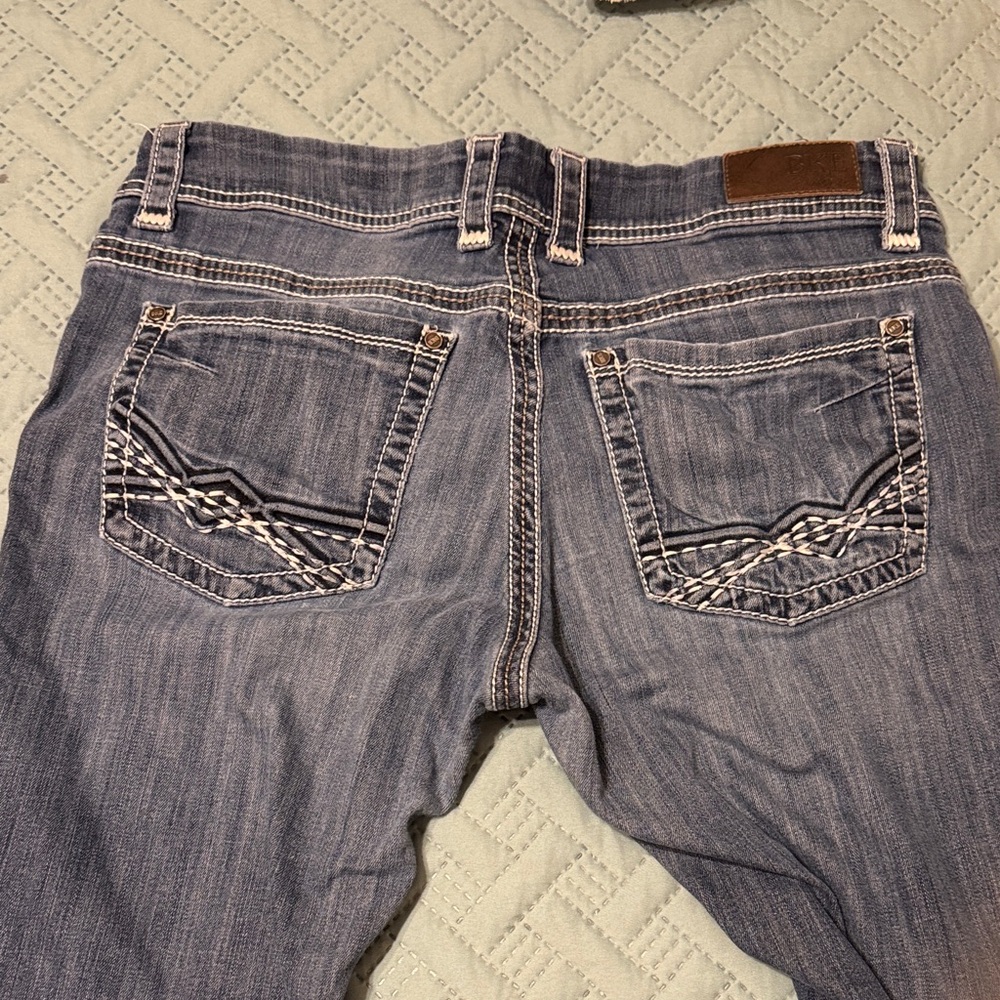 BKE Payton Women's Faded Blue Bootcut Jeans - Picture 3 of 3